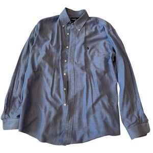 Polo Ralph Lauren Blue Checkered Button-Down Shirt